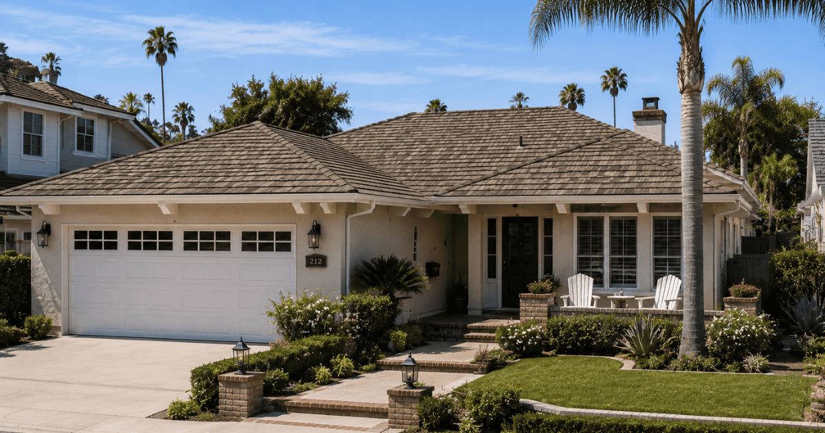 Asphalt shingle roof southern California